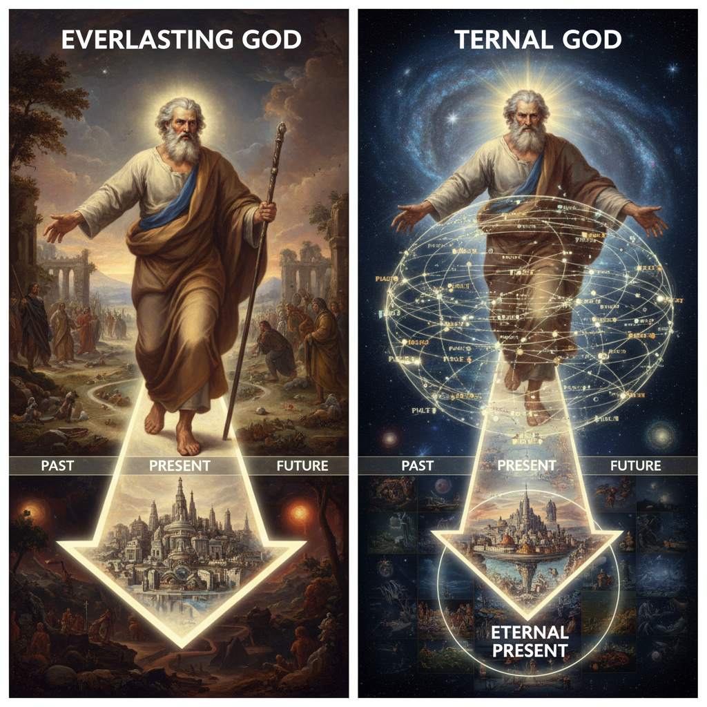 Everlasting God vs. Eternal God - Two Views of Time